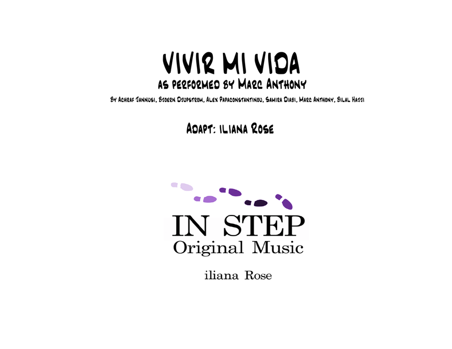Vivir Mi Vida Large Ensemble scores gallery preview page 1