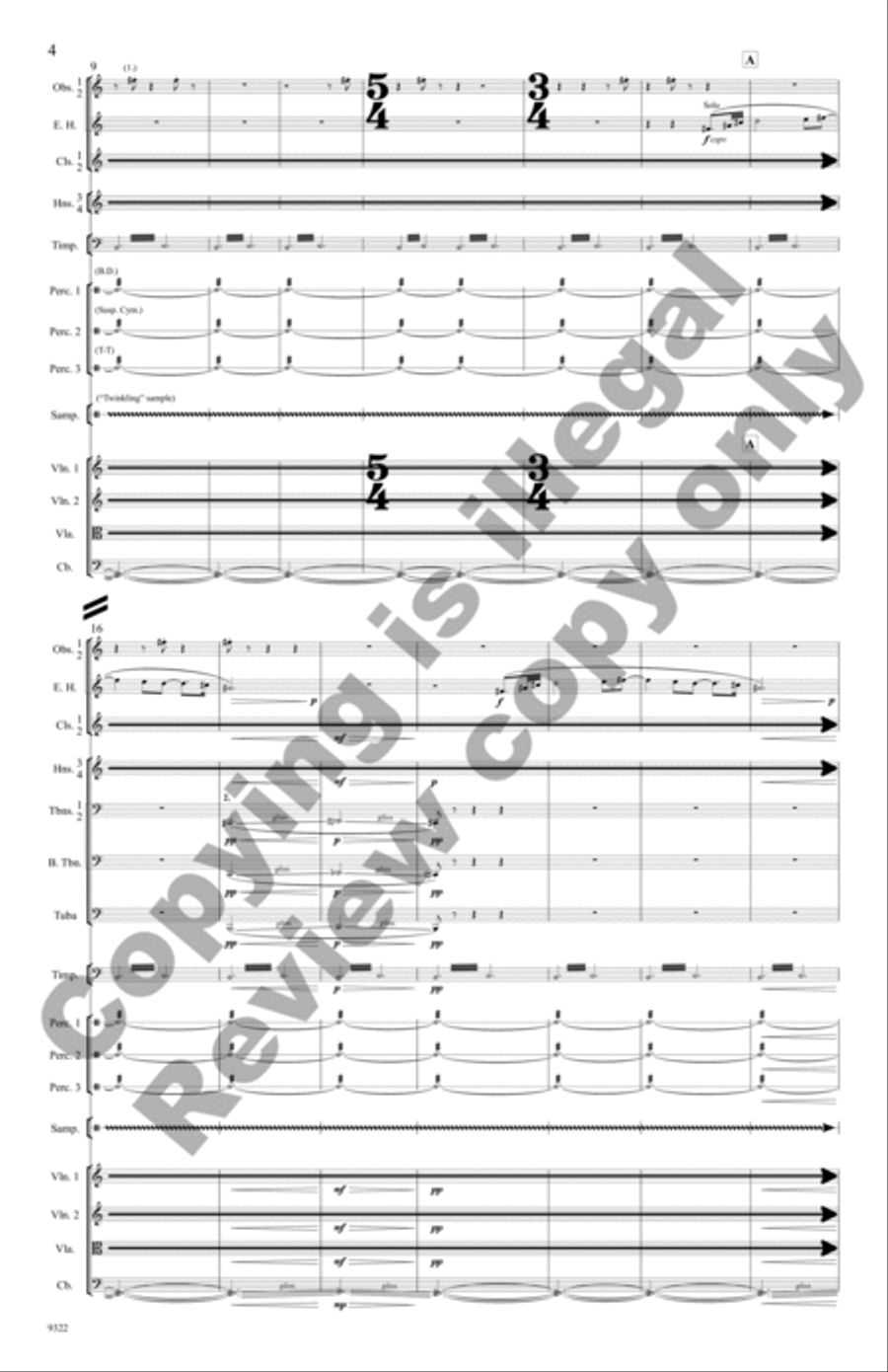 Voyager 130 (Additional Full Score) Full Orchestra scores gallery preview page 5
