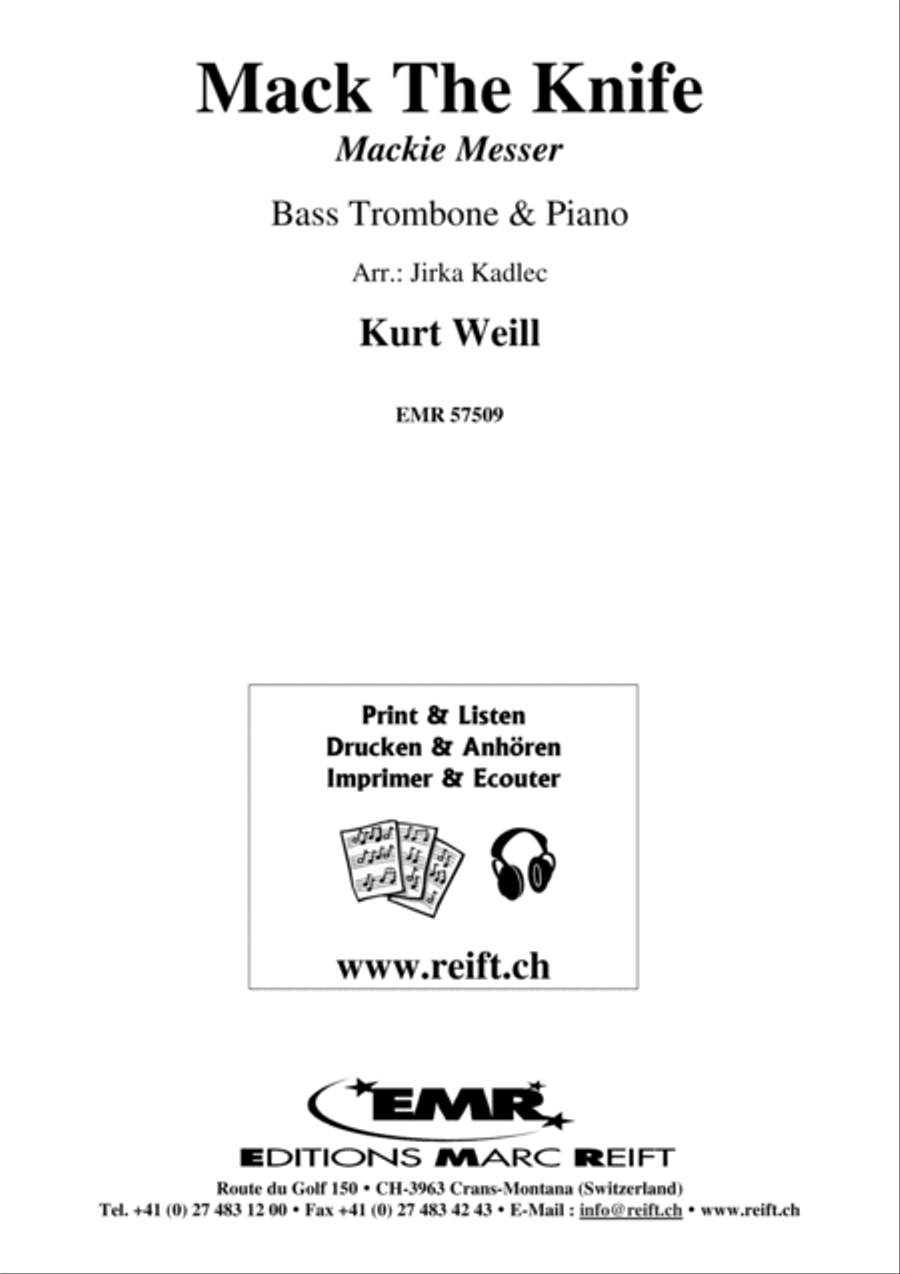 Mack The Knife Mack The Knife Bass Trombone scores gallery preview page 2