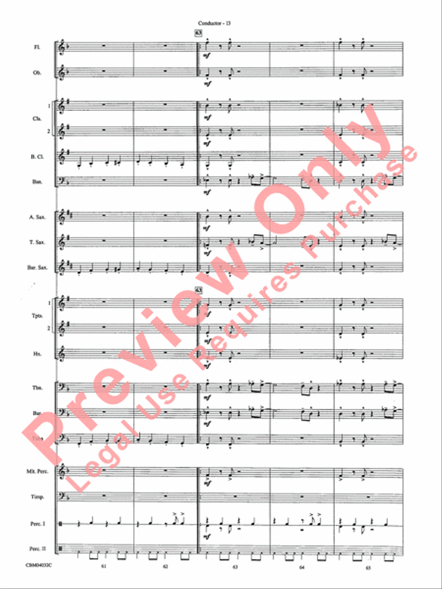 The Polar Express, Selections from Concert Band scores gallery preview page 15