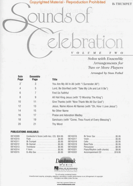 Sounds of Celebration – Volume 2