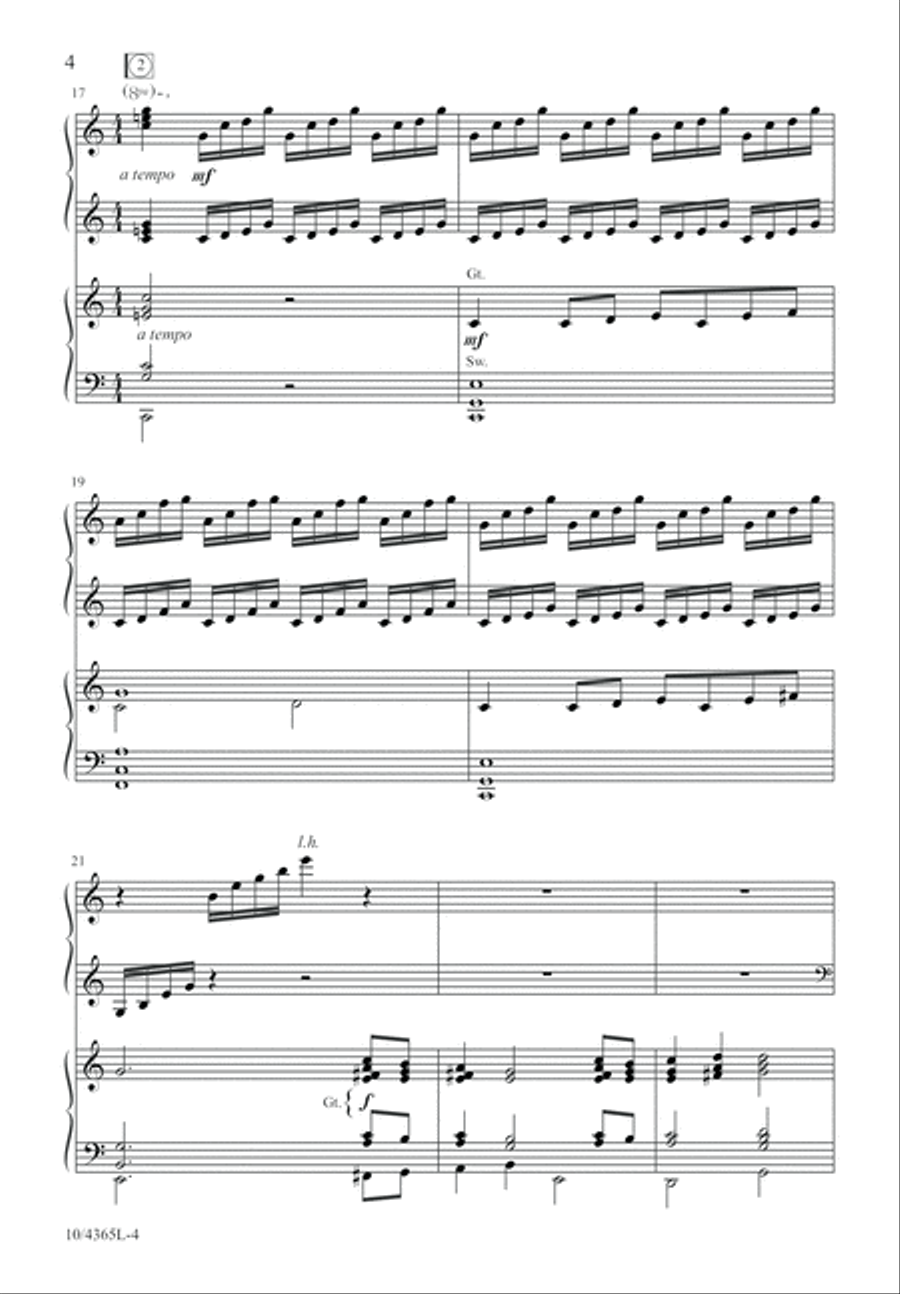 Hear How the Bells of Christmas Play 4-Part scores gallery preview page 4