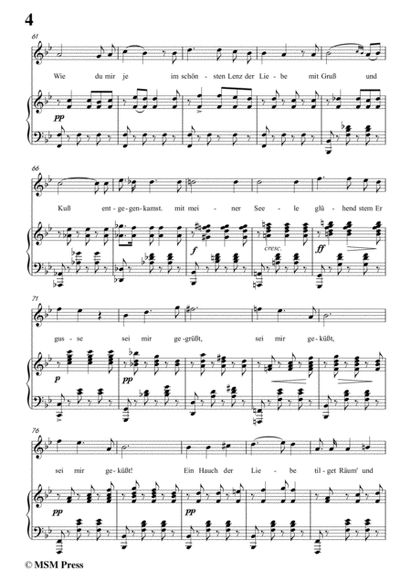 Schubert-Sei mir gegrüsst!,Op.20 No.1,in B flat Major,for Voice&Piano image number null