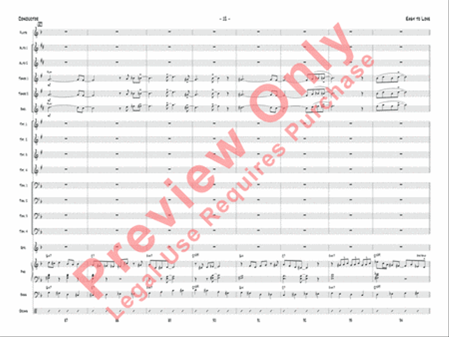 Easy to Love Jazz Ensemble scores gallery preview page 15