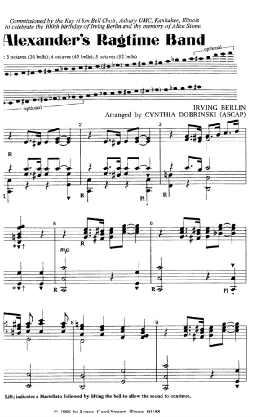 Alexander's Ragtime Band Alexander's Ragtime Band 5-Octaves scores gallery preview page 9