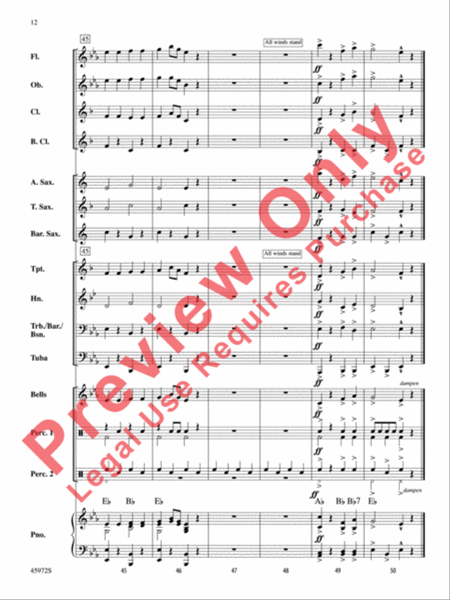 Pop Goes the Band Pop Goes the Band Concert Band scores gallery preview page 13