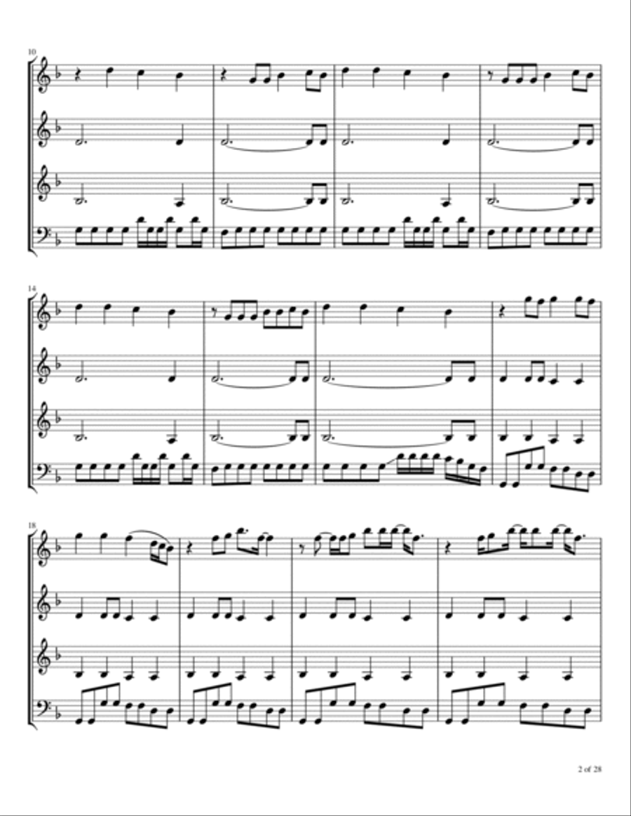 Inside Looking Out Woodwind Quartet scores gallery preview page 3