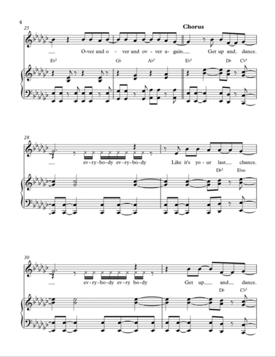 Get Up and Dance Get Up and Dance Voice scores gallery preview page 4