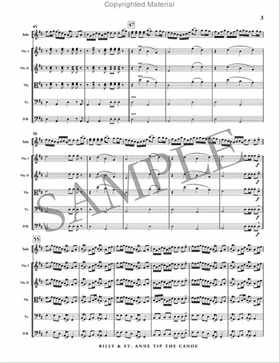 Billy & St. Anne Tip the Canoe Orchestra scores gallery preview page 4