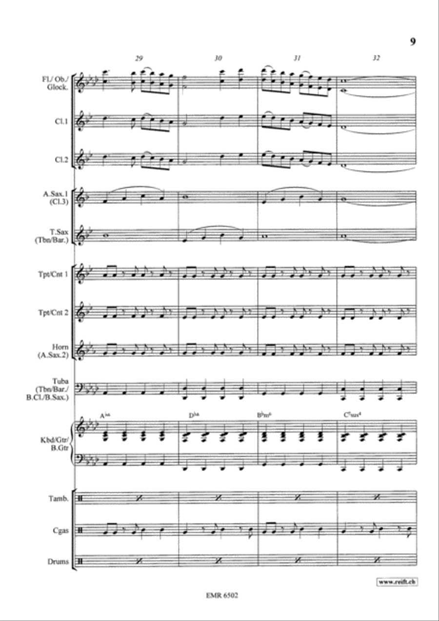 I Will Survive Concert Band scores gallery preview page 9