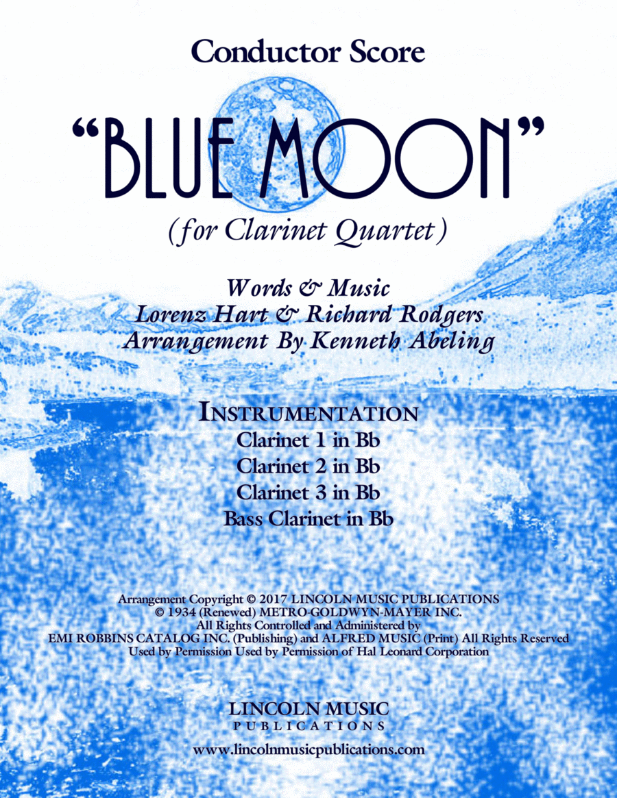 Blue Moon Woodwind Quartet scores gallery preview page 1