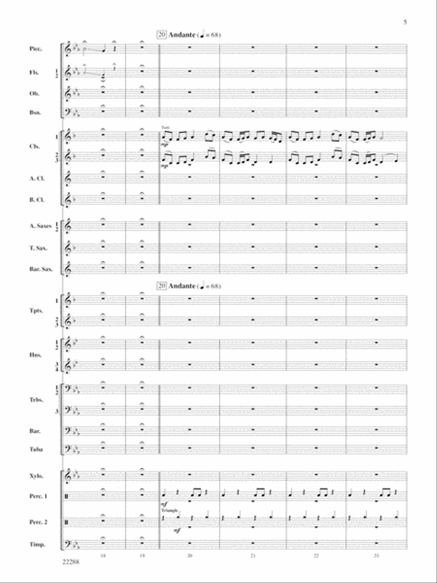 Mandjiani: Score Mandjiani: Score Concert Band scores gallery preview page 5