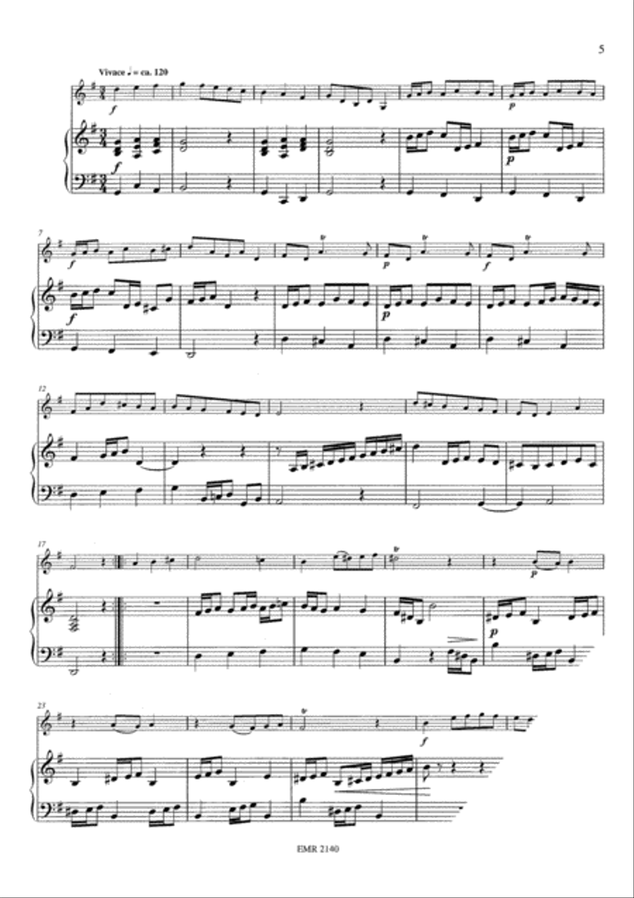 Sonata No. 2 in G Major Bassoon Solo scores gallery preview page 5