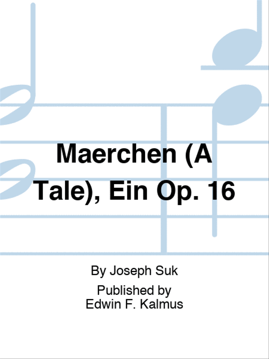Maerchen (A Tale), Ein Op. 16 Set of Parts scores gallery preview page 1