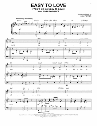 Easy To Love (You'd Be So Easy To Love) [Jazz version] (from Born To Dance) (arr. Brent Edstrom)