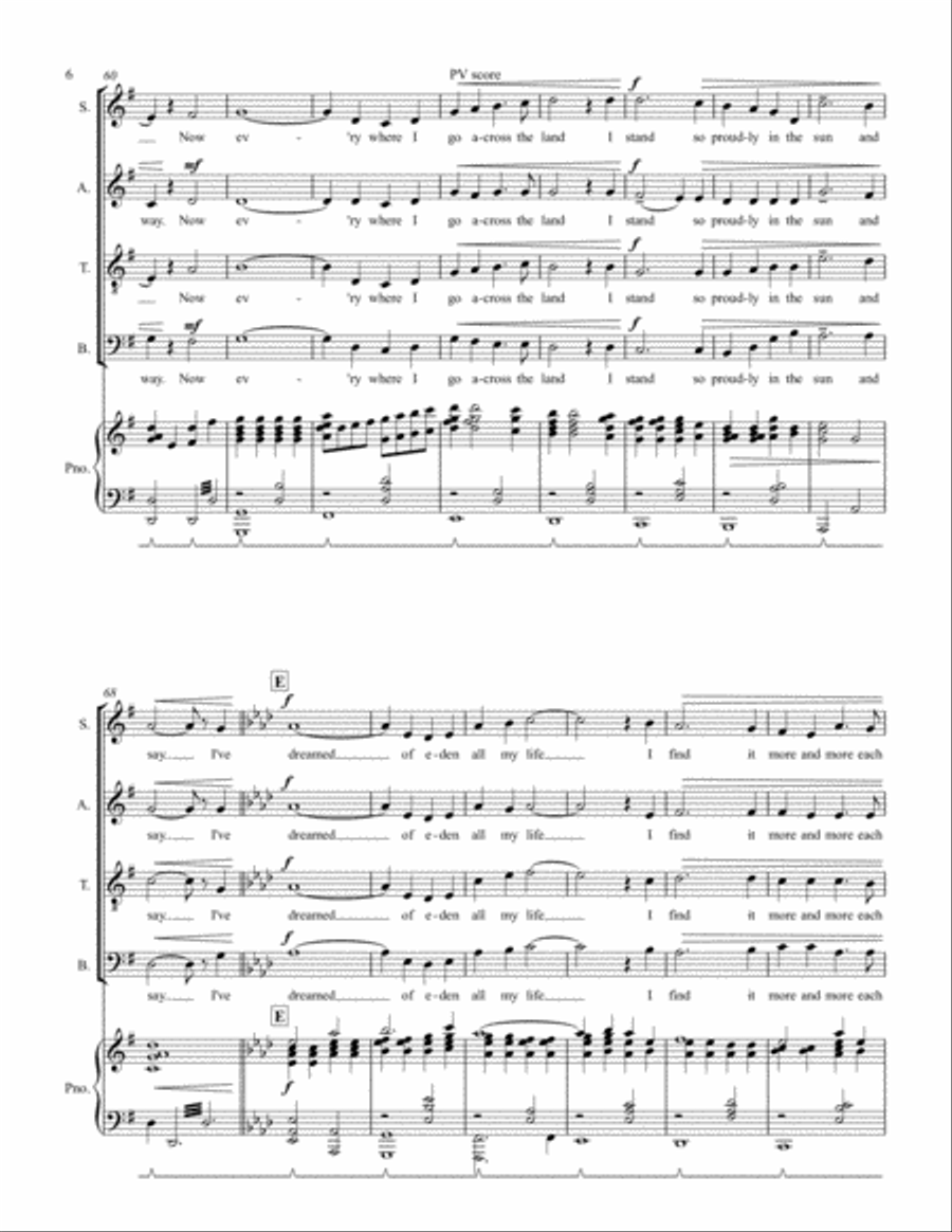 An American Hymn An American Hymn 4-Part scores gallery preview page 6