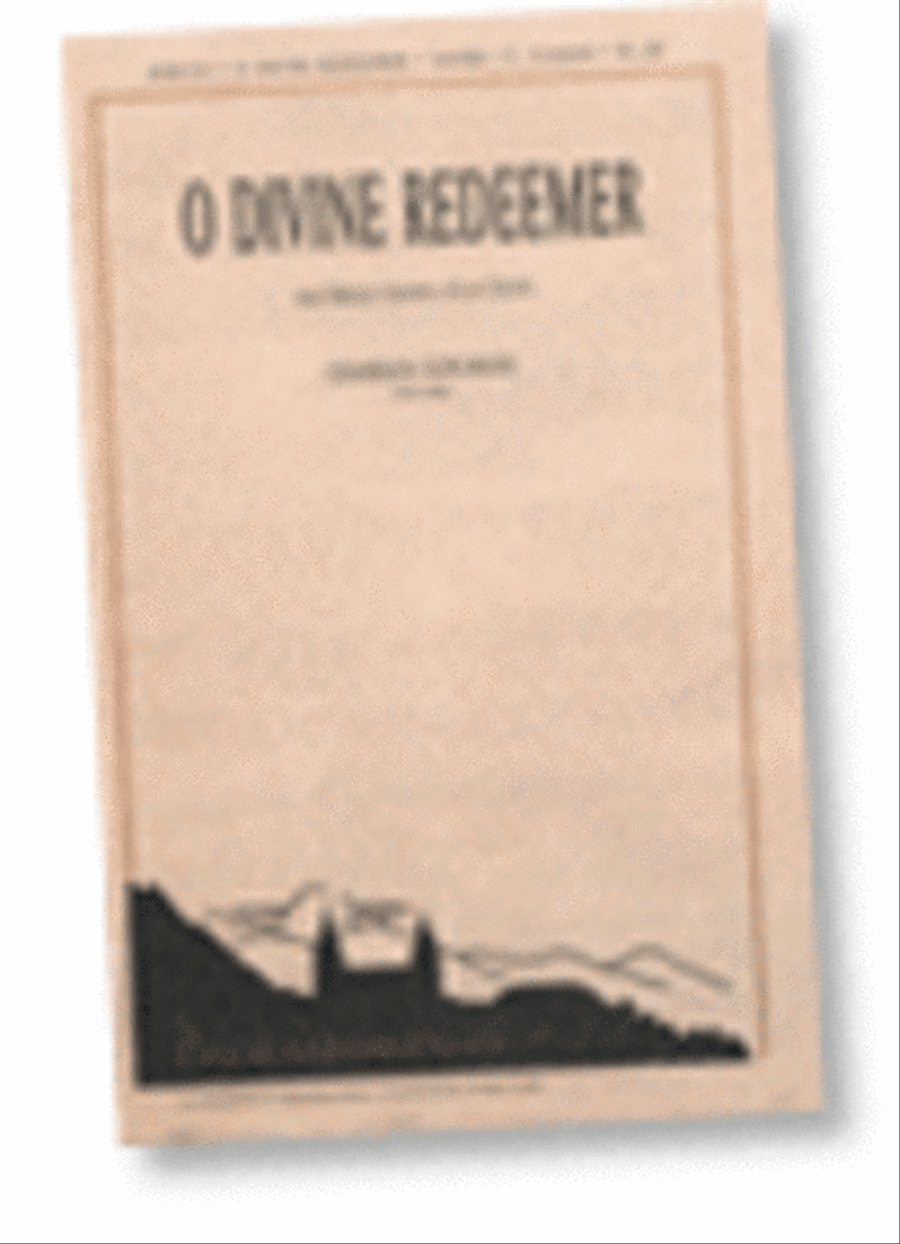 O Divine Redeemer - SATBB and Organ 4-Part scores gallery preview page 1