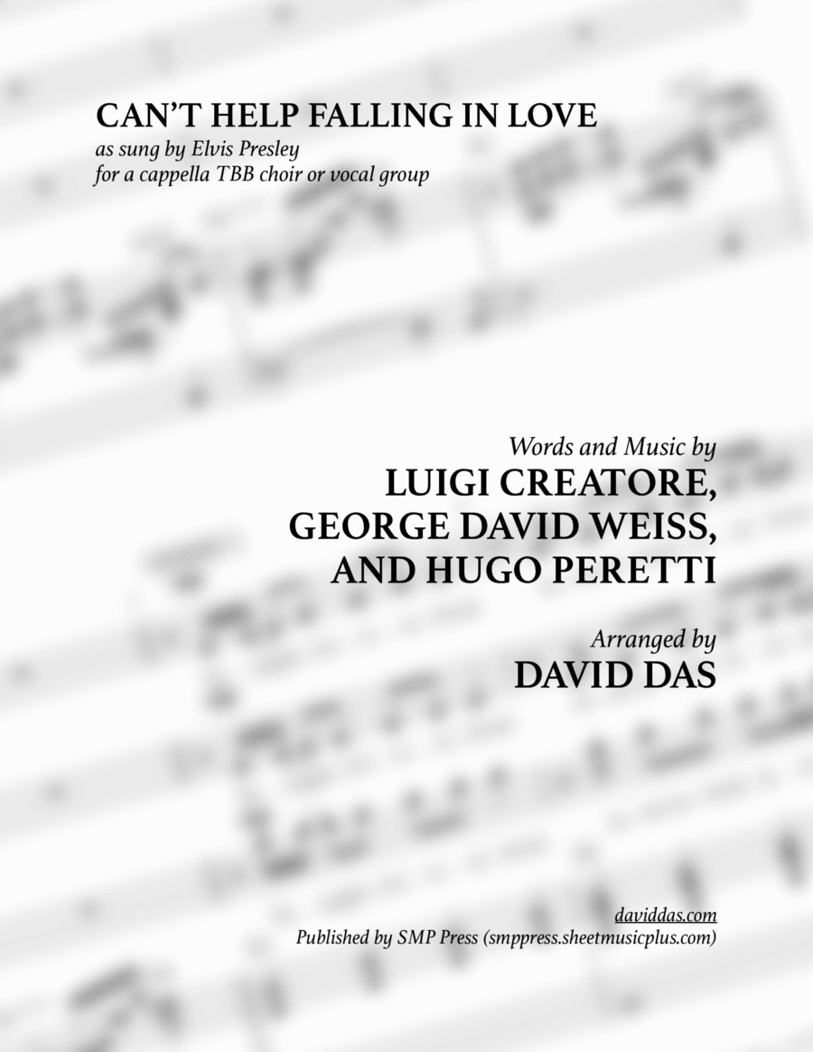 Can't Help Falling In Love 3-Part scores gallery preview page 1