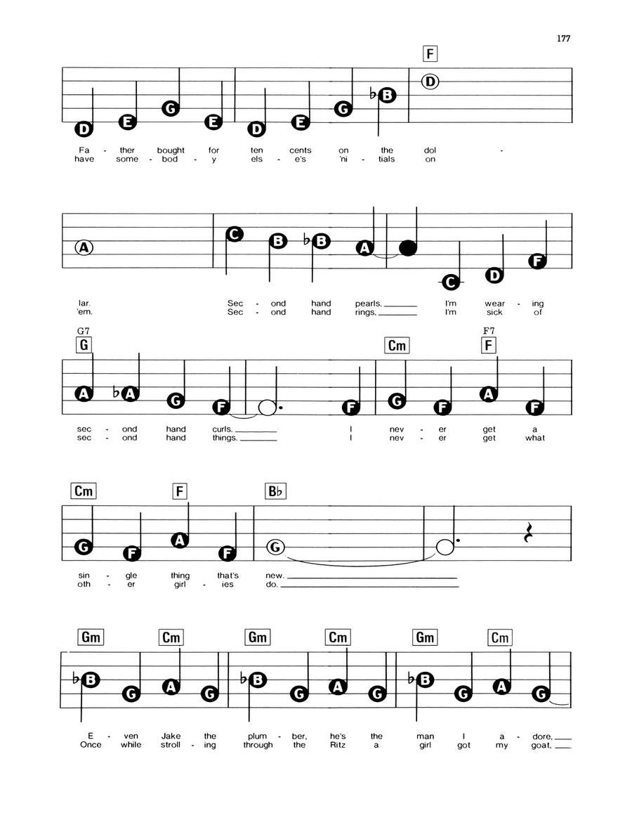 Second Hand Rose Electronic Keyboard scores gallery preview page 2