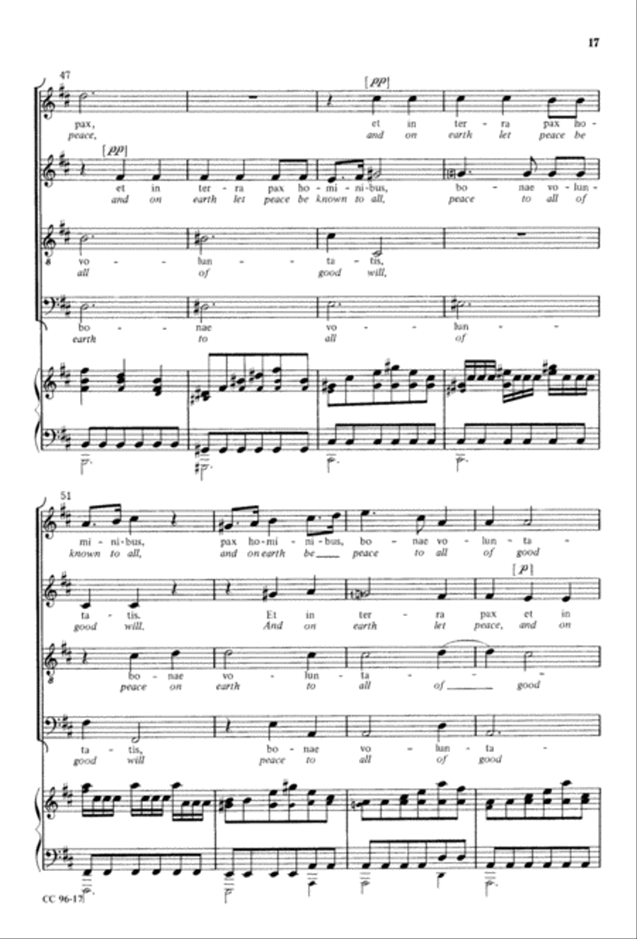 Gloria Gloria 4-Part scores gallery preview page 18