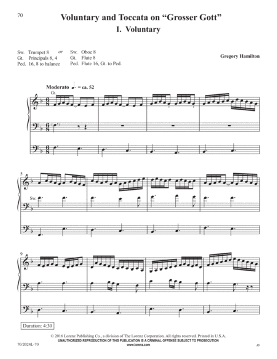 The Sacred Organ Library, Vol. 1 Organ Solo scores gallery preview page 33