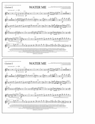Water Me (arr. Tom Wallace) - Clarinet 2