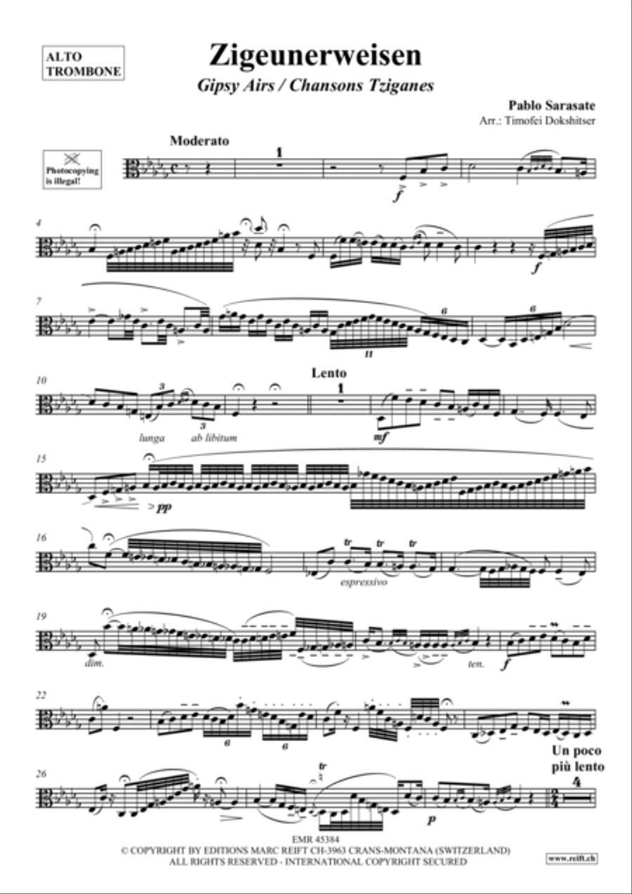 Zigeunerweisen Piano Accompaniment scores gallery preview page 2