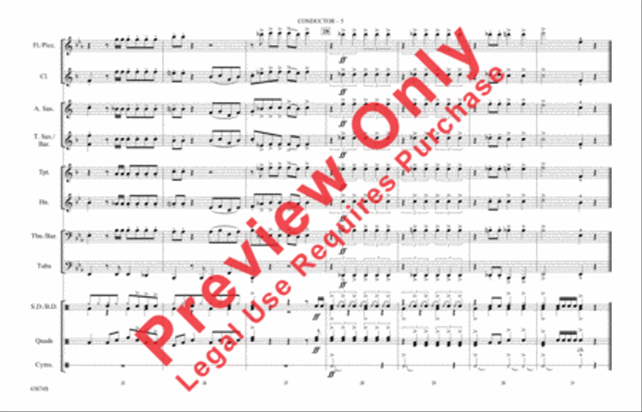 Out of Sight Marching Band scores gallery preview page 6