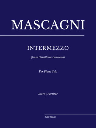 Book cover for Intermezzo (from Cavalleria rusticana) for PIANO SOLO
