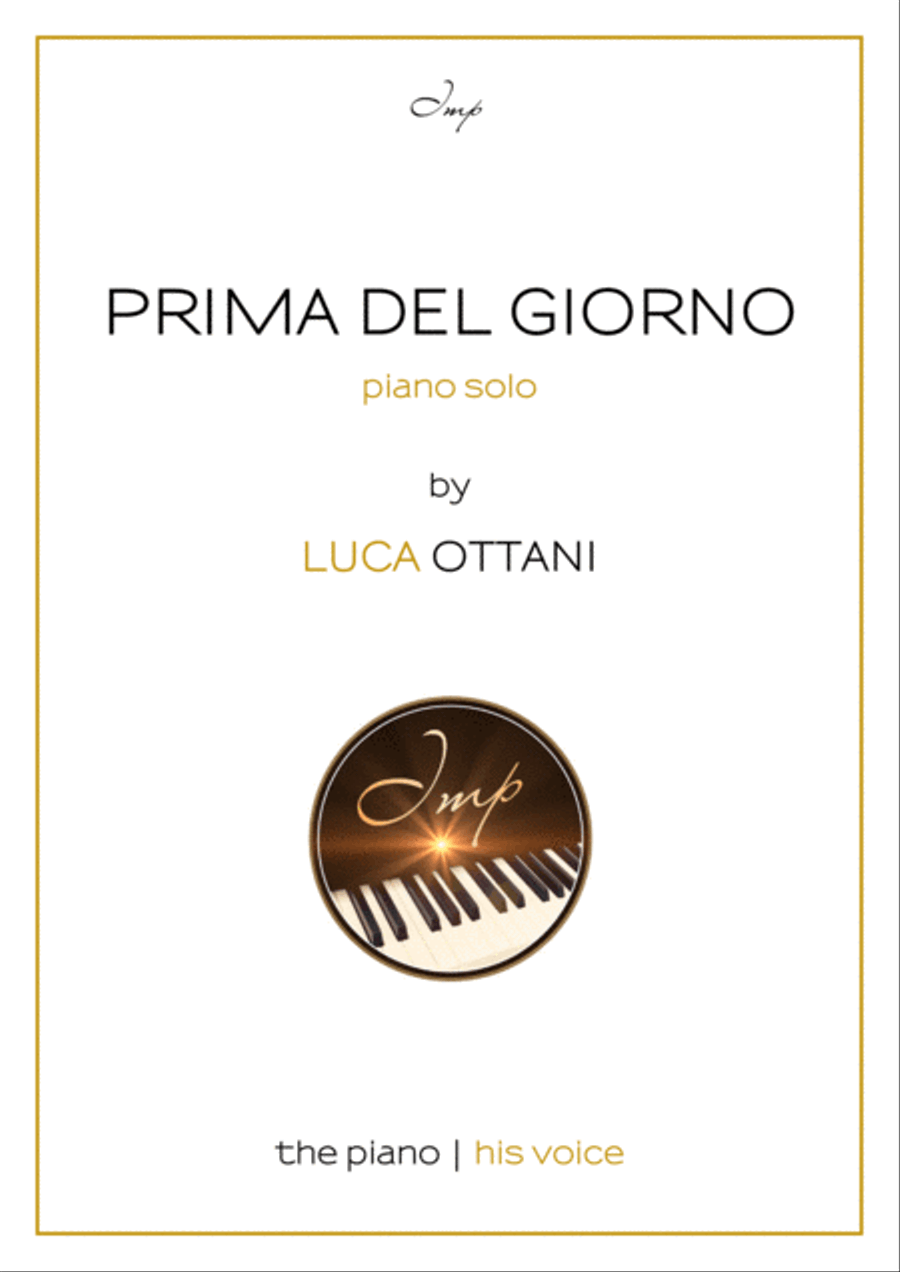 Prima del giorno (Before the Day) Piano Solo scores gallery preview page 1