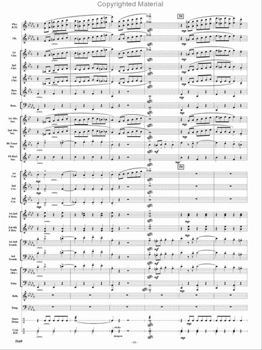 Rolling Thunder Concert Band scores gallery preview page 10