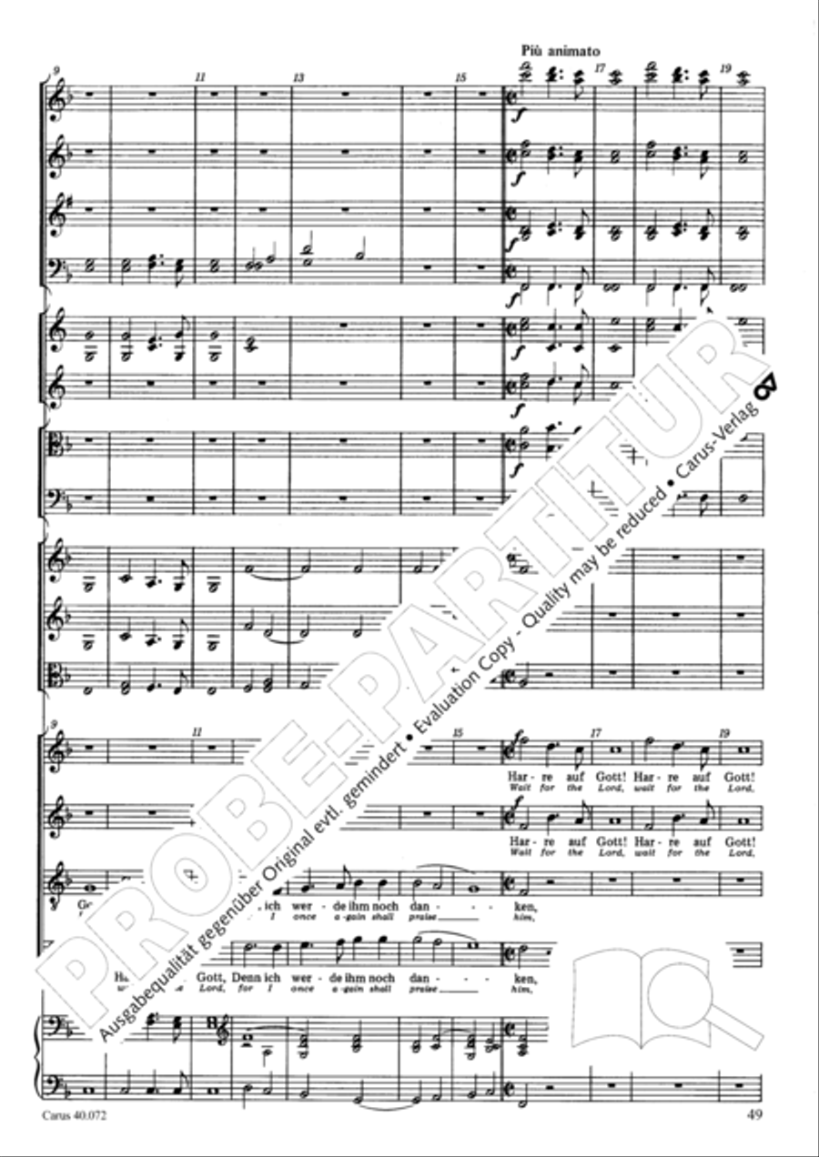 Psalm 42 Psalm 42 4-Part scores gallery preview page 49