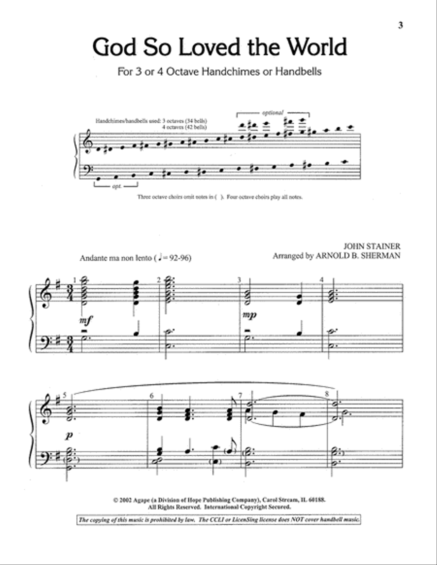God So Loved the World God So Loved the World 4-Octaves scores gallery preview page 11