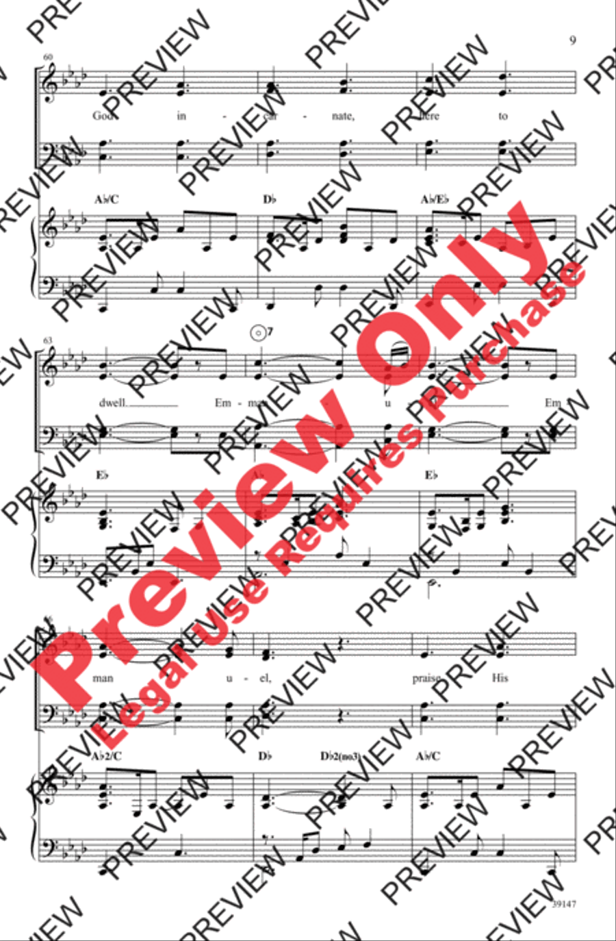 Emmanuel Emmanuel 4-Part scores gallery preview page 9
