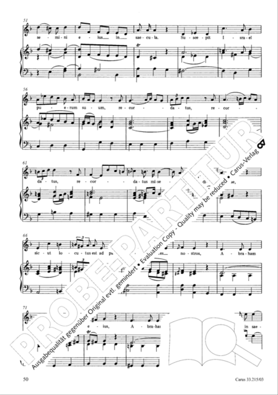 Magnificat Magnificat 4-Part scores gallery preview page 51