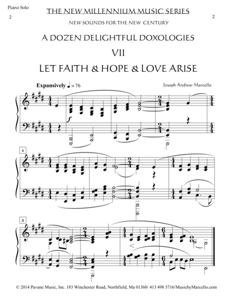 Delightful Doxology VII - 'Let Faith & Hope & Love Arise' - Piano (E) image number null