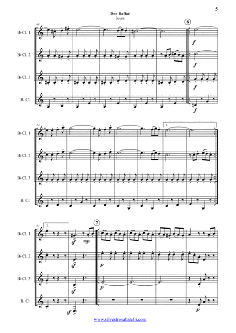 Don Raffae' Woodwind Quartet scores gallery preview page 6