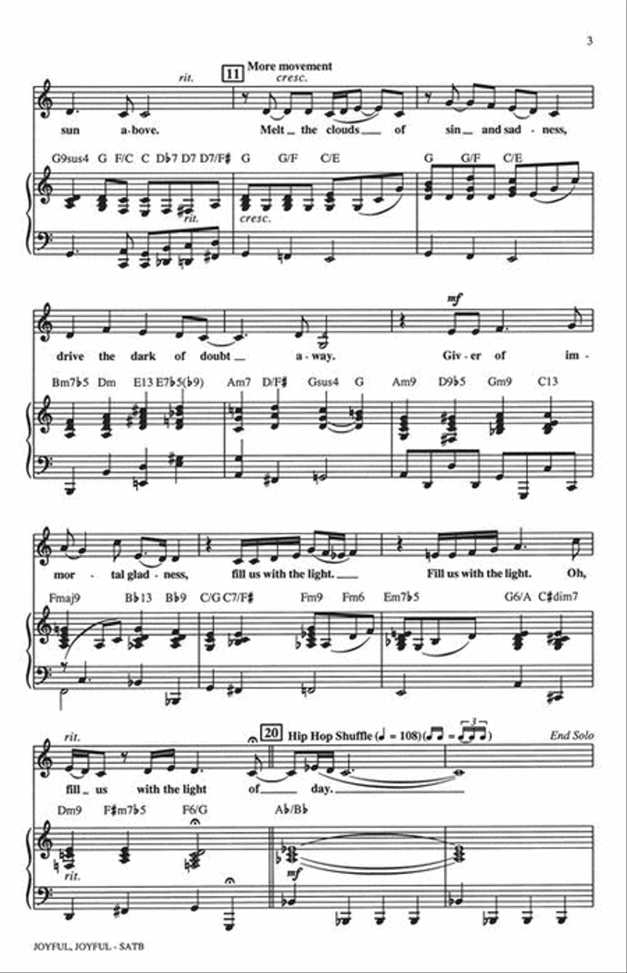 Joyful, Joyful 4-Part scores gallery preview page 4