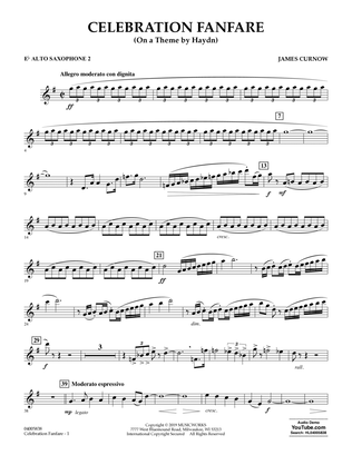 Celebration Fanfare (On a Theme by Haydn) - Eb Alto Saxophone 2