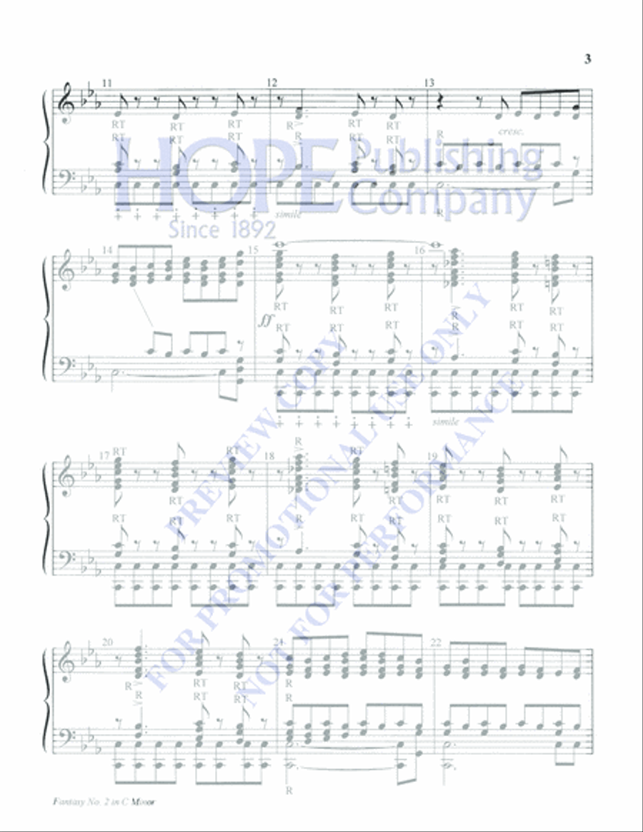 Fantasy No. 2 in C Minor 5-Octaves scores gallery preview page 3