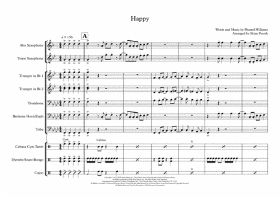 Happy Happy Jazz Ensemble scores gallery preview page 1