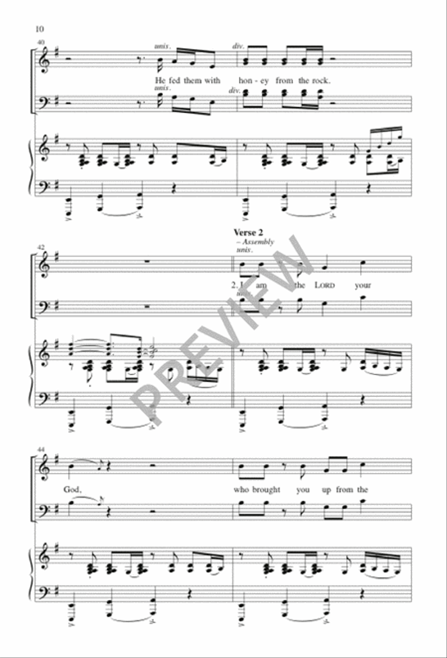 Honey from the Rock - Volume 1 4-Part scores gallery preview page 11