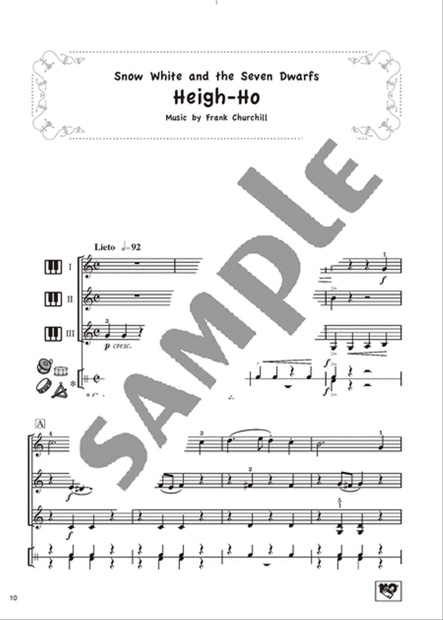 Ensemble for Kids - Disney Songs/English Version Collection / Songbook scores gallery preview page 5