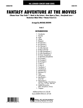 Book cover for Fantasy Adventure At The Movies - Full Score