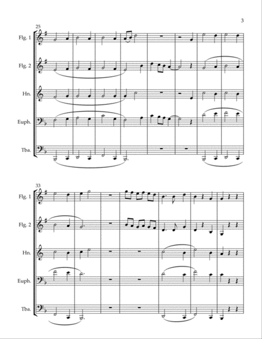 When The Party's Over Brass Ensemble scores gallery preview page 3