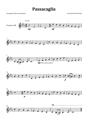 Passacaglia by Handel/Halvorsen - Trumpet Solo