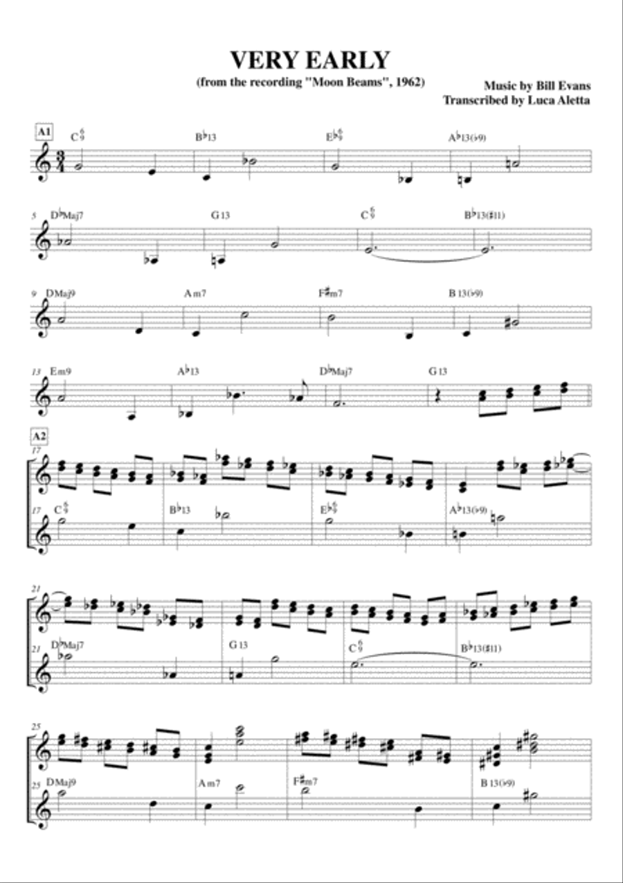Very Early Voice scores gallery preview page 1