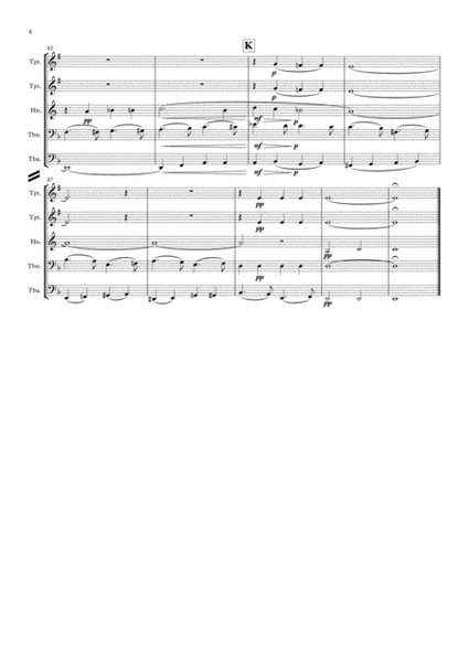 Faure: Requiem Op.48: 3 pieces: I.Introit et Kyrie IV. Pie Jesu & VI.Libera Me - brass quintet image number null