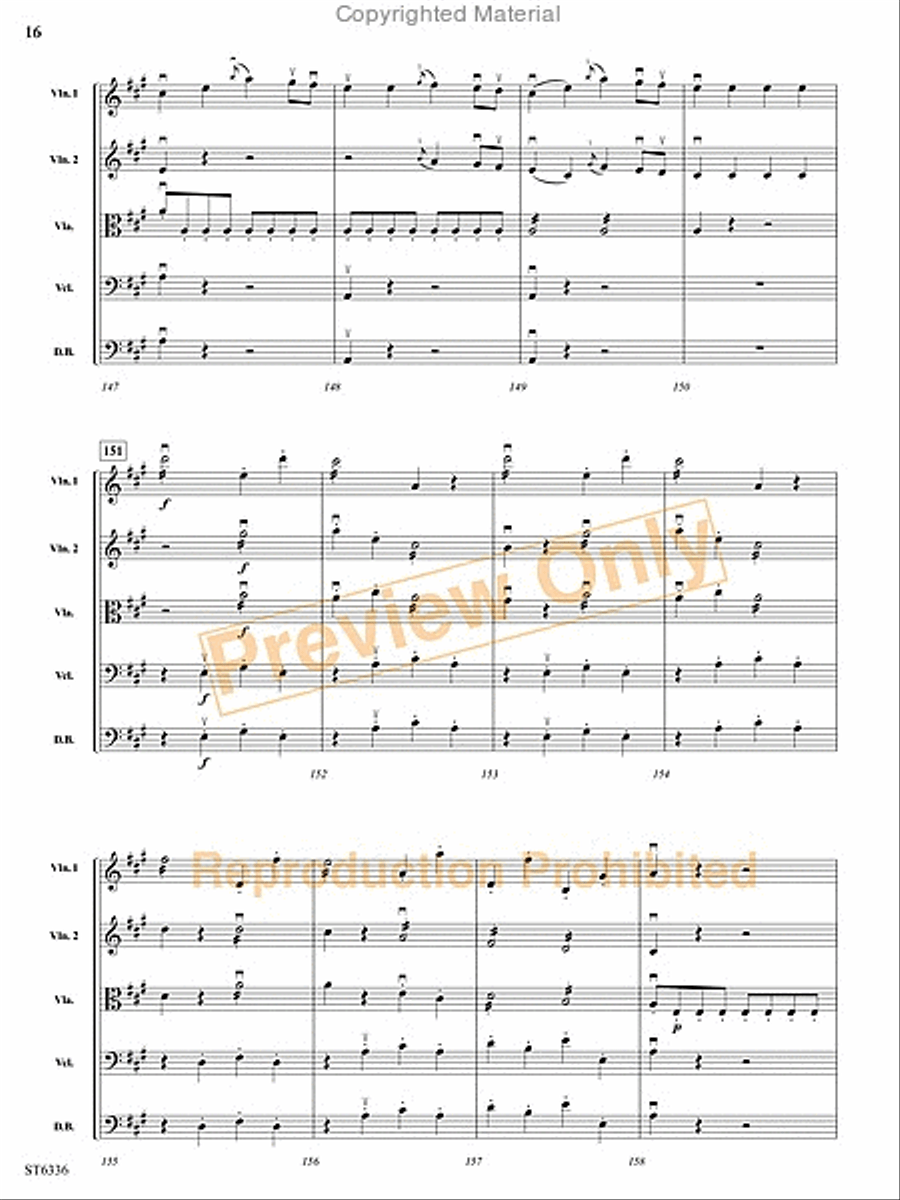Allegro Moderato String Orchestra scores gallery preview page 17