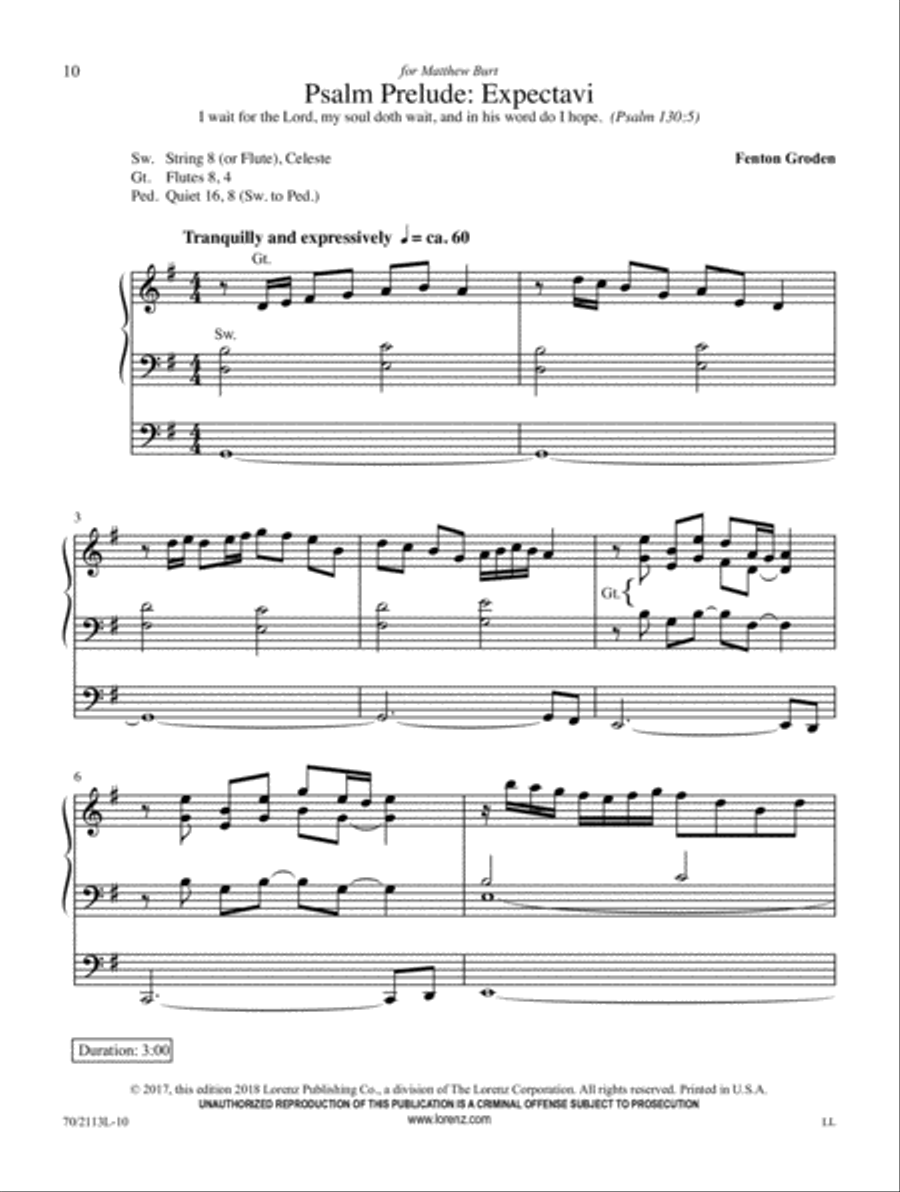 Quiet Reflections Quiet Reflections Organ Solo scores gallery preview page 4